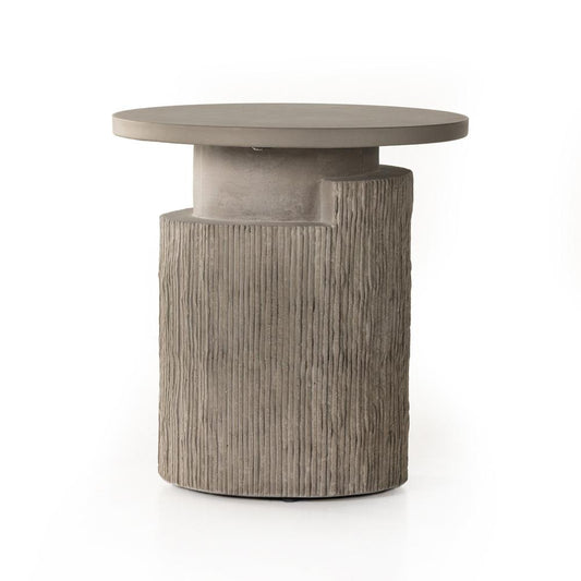 Four Hands - Constantine - Huron Outdoor End Table - Flint Concrete - 231884-001 veiw 1