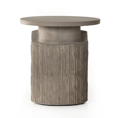 Four Hands - Constantine - Huron Outdoor End Table - Flint Concrete - 231884-001 veiw 2