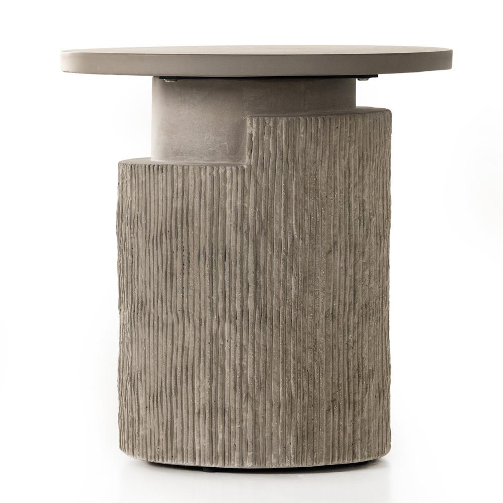 Four Hands - Constantine - Huron Outdoor End Table - Flint Concrete - 231884-001 veiw 3