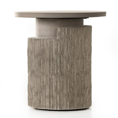 Four Hands - Constantine - Huron Outdoor End Table - Flint Concrete - 231884-001 veiw 3