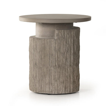 Four Hands - Constantine - Huron Outdoor End Table - Flint Concrete - 231884-001 veiw 4
