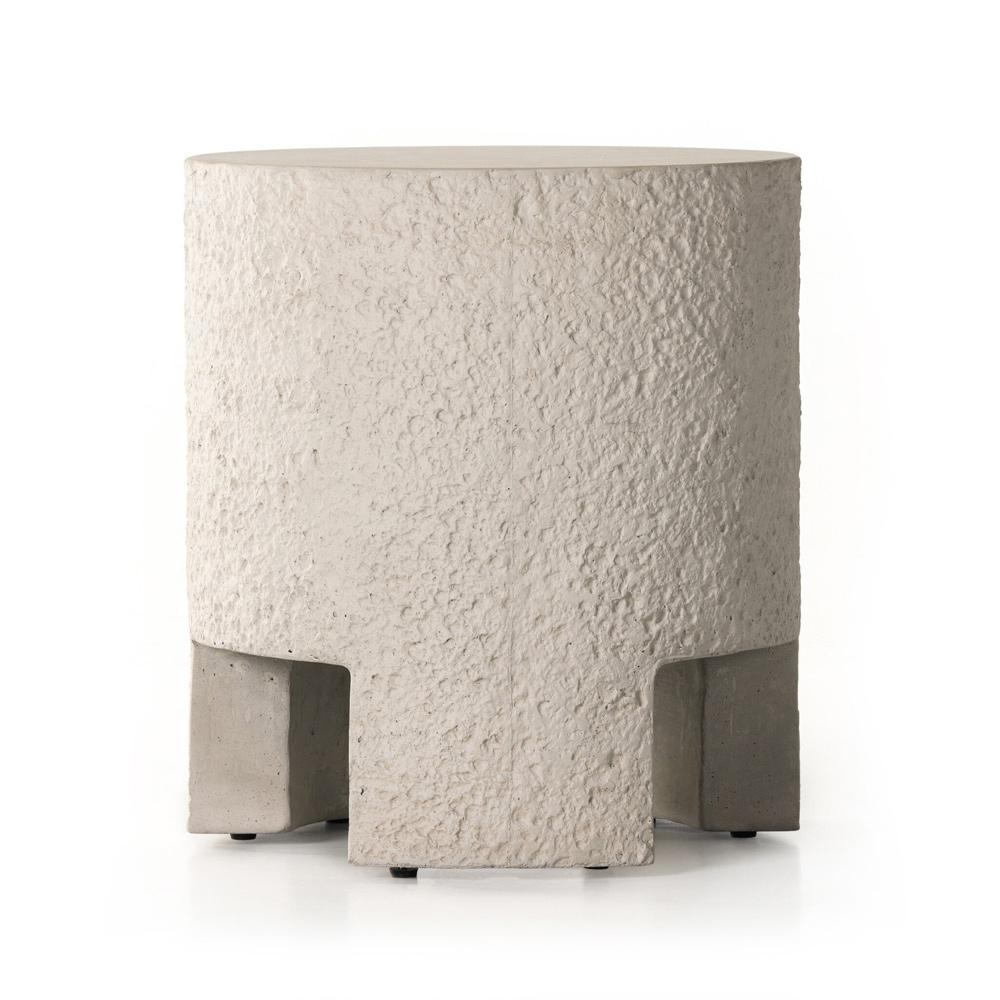 Four Hands - Constantine - Kember Outdoor End Table - Matte Stone - 231868-001 veiw 2
