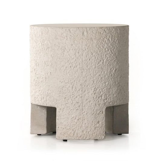 Four Hands - Constantine - Kember Outdoor End Table - Matte Stone - 231868-001 veiw 2
