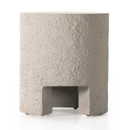 Four Hands - Constantine - Kember Outdoor End Table - Matte Stone - 231868-001 veiw 4
