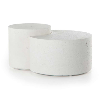 Four Hands - Constantine - Meza Nesting Coffee Table-Textured White - 226313-001 veiw 1