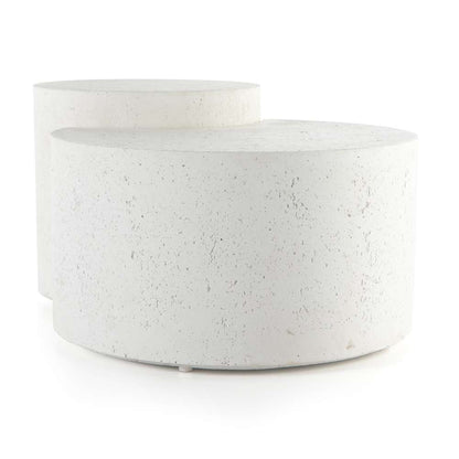 Four Hands - Constantine - Meza Nesting Coffee Table-Textured White - 226313-001 veiw 2