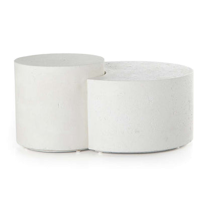 Four Hands - Constantine - Meza Nesting Coffee Table-Textured White - 226313-001 veiw 7