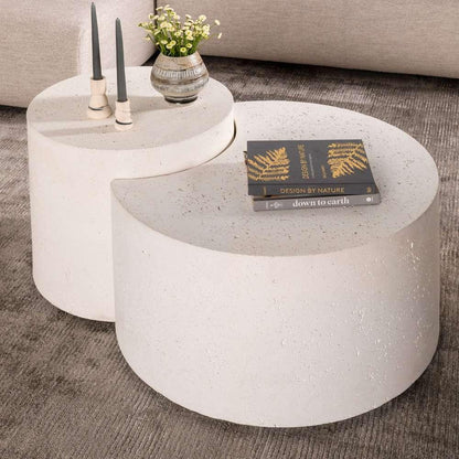 Four Hands - Constantine - Meza Nesting Coffee Table-Textured White - 226313-001 veiw 8