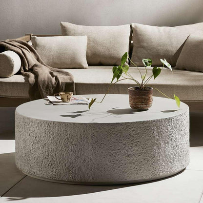 Four Hands - Constantine - Otero Outdoor Rnd Coffee Tbl-Blanc White - 226322-001 veiw 6