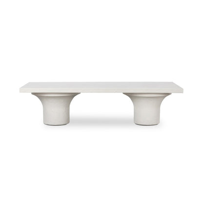 Four Hands - Constantine - Parra Coffee Table - White Concrete - 226796-001 veiw 2