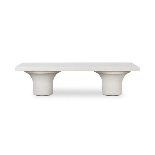 Four Hands - Constantine - Parra Coffee Table - White Concrete - 226796-001 veiw 2