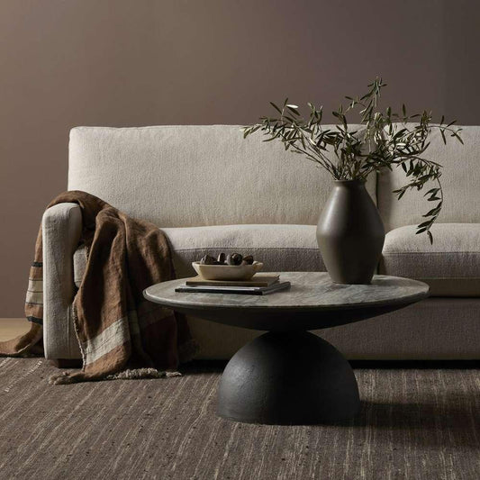 Four Hands - Corbett Coffee Table - River Grey Marble - 224138-003 veiw 2