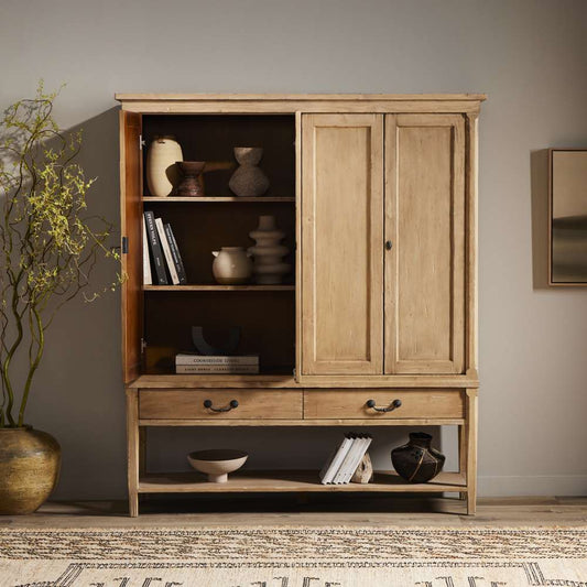 Four Hands - Cordella - Brimley Wide Cabinet-Aged Light Pine - 237137-001 veiw 2