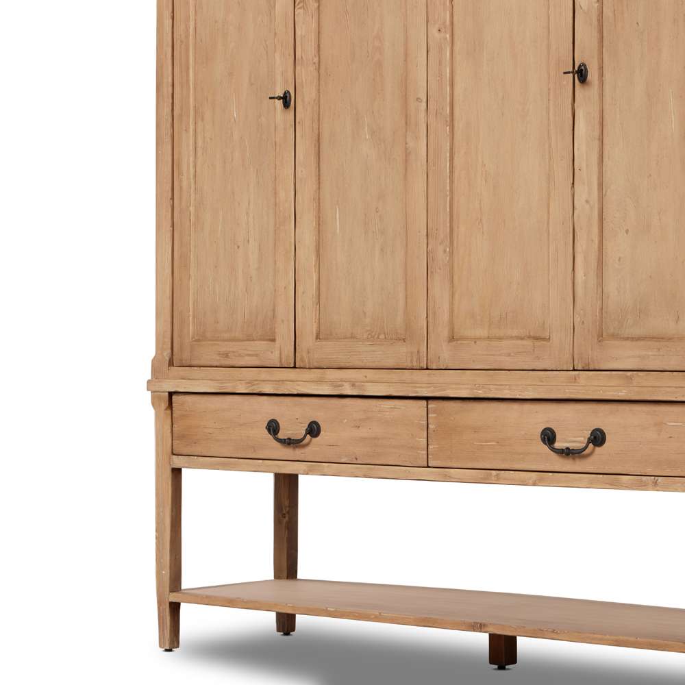 Four Hands - Cordella - Brimley Wide Cabinet-Aged Light Pine - 237137-001 veiw 3