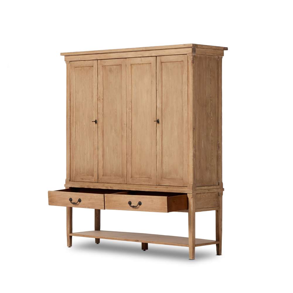 Four Hands - Cordella - Brimley Wide Cabinet-Aged Light Pine - 237137-001 veiw 5