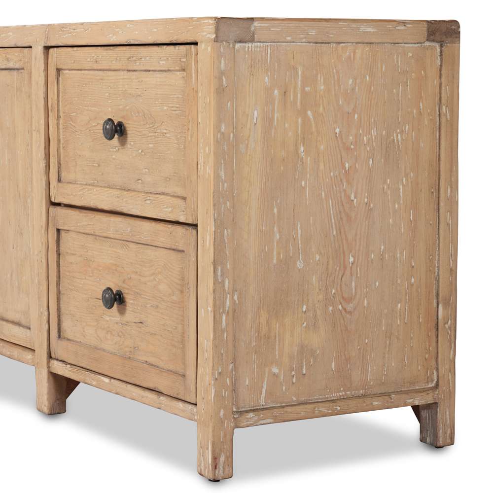 Four Hands - Cordella - Gaines Media Console-Aged Light Pine - 233546-002 veiw 4