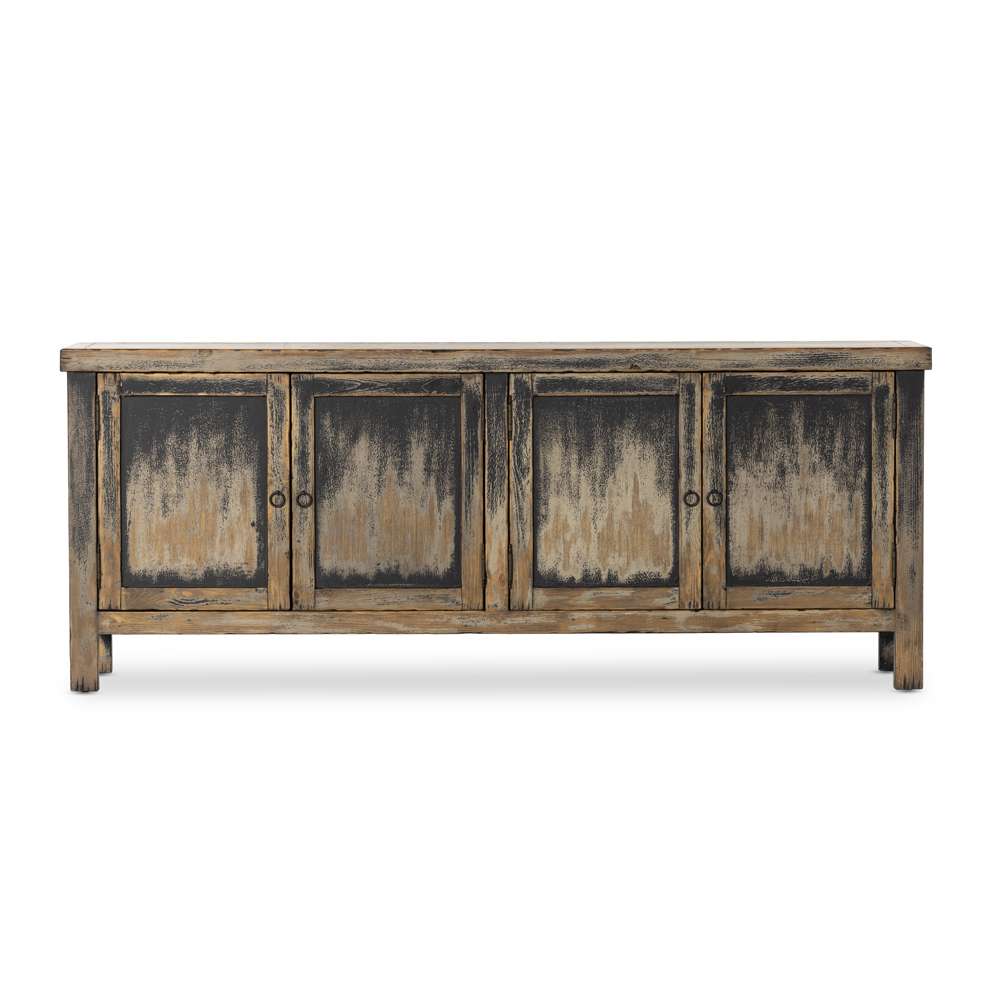 Four Hands - Cordella - Hitchens Media Console-Worn Black - 236331-001 veiw 6