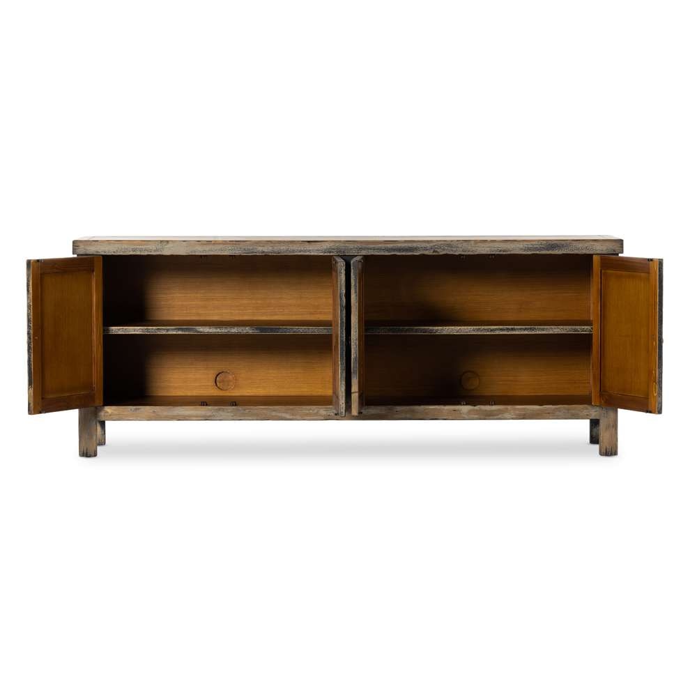 Four Hands - Cordella - Hitchens Media Console-Worn Black - 236331-001 veiw 7