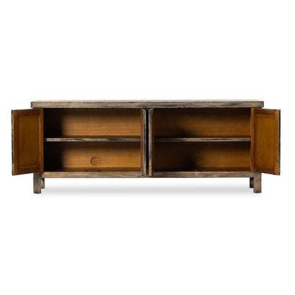 Four Hands - Cordella - Hitchens Media Console-Worn Black - 236331-001 veiw 7