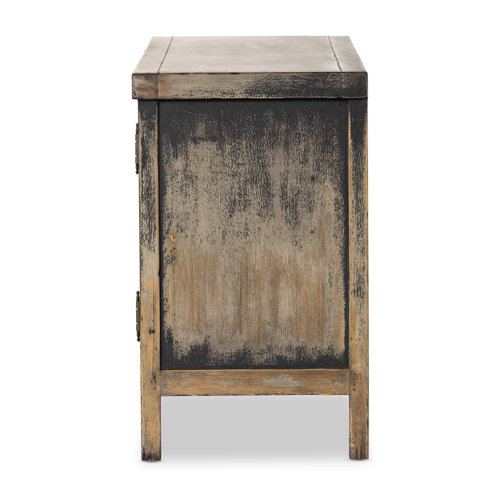 Four Hands - Cordella - Hitchens Media Console-Worn Black - 236331-001 veiw 8