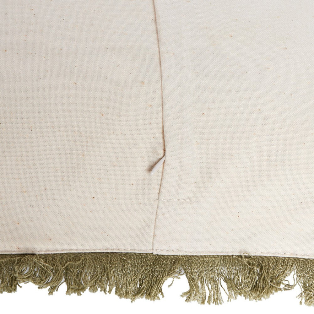 Four Hands - Costa - Handwoven Eyelash Pillow - Sage Cotton - 235729-001_CLOSEOUT view 5