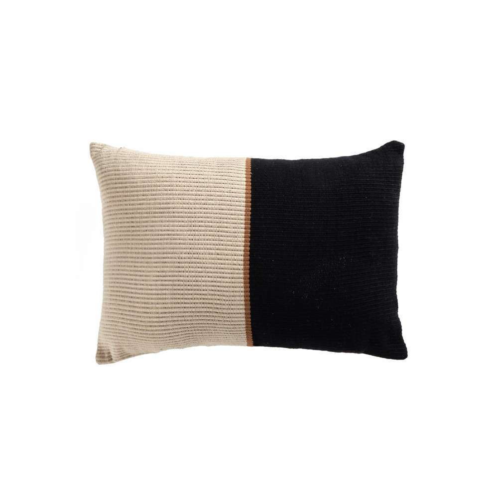 Four Hands - Costa - Handwoven Merido Pillow-Black-14inx20in - 235730-017 veiw 1