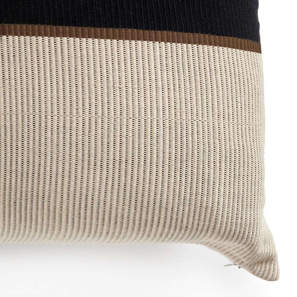 Four Hands - Costa - Handwoven Merido Pillow-Black-22inx22in - 235730-006 veiw 3