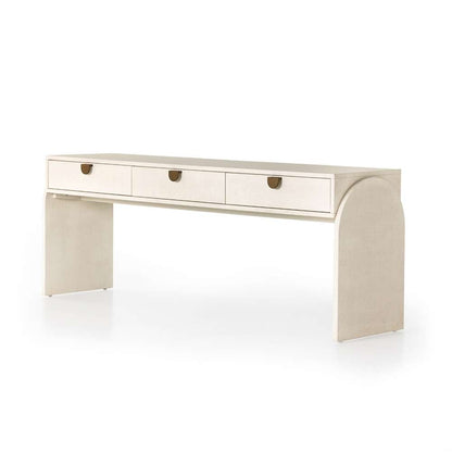 Four Hands - Cressida Console Table - Ivory Painted Ln - 230379-001 veiw 1