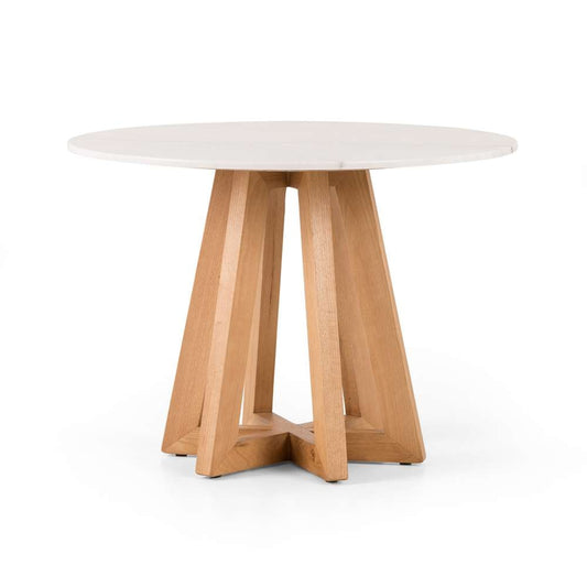 Four Hands - Creston Dining Table 42in - White Marble - 230836-001 veiw 1