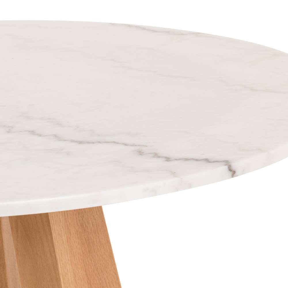 Four Hands - Creston Dining Table 42in - White Marble - 230836-001 veiw 2
