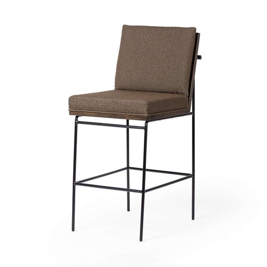 Four Hands - Crete Bar Stool - FIQA Boucle Cocoa - 228057-018 veiw 1