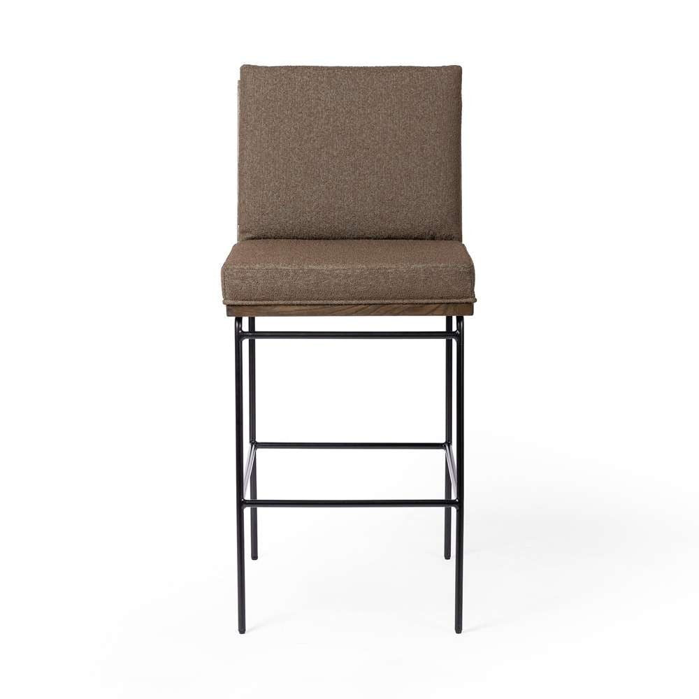 Four Hands - Crete Bar Stool - FIQA Boucle Cocoa - 228057-018 veiw 2