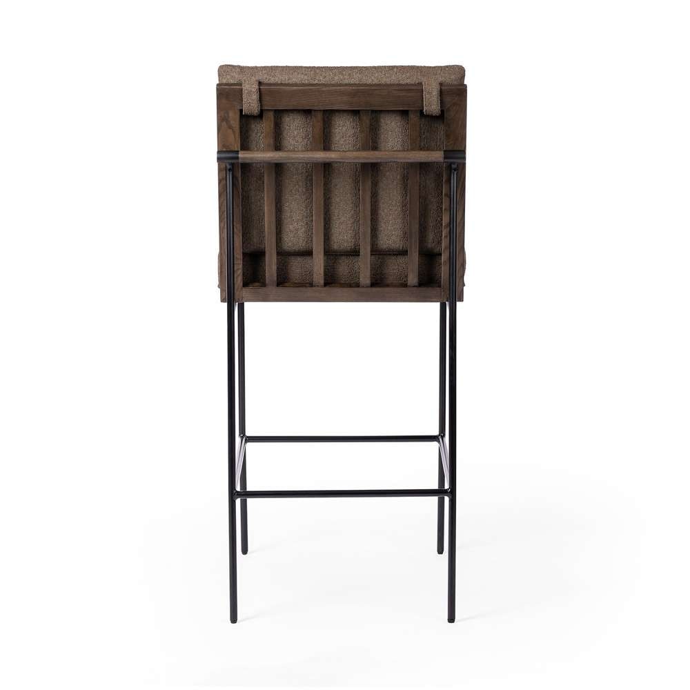 Four Hands - Crete Bar Stool - FIQA Boucle Cocoa - 228057-018 veiw 3