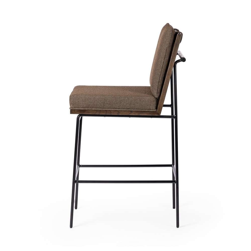 Four Hands - Crete Bar Stool - FIQA Boucle Cocoa - 228057-018 veiw 6