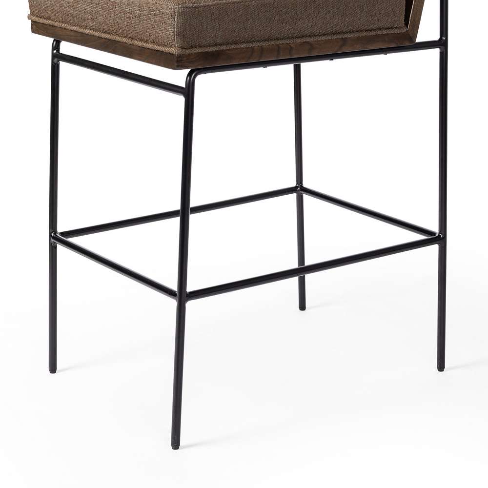 Four Hands - Crete Bar Stool - FIQA Boucle Cocoa - 228057-018 veiw 10