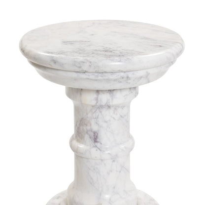 Four Hands - Cyprus End Table - Veined White Marble Solid - 241383-002 view 5