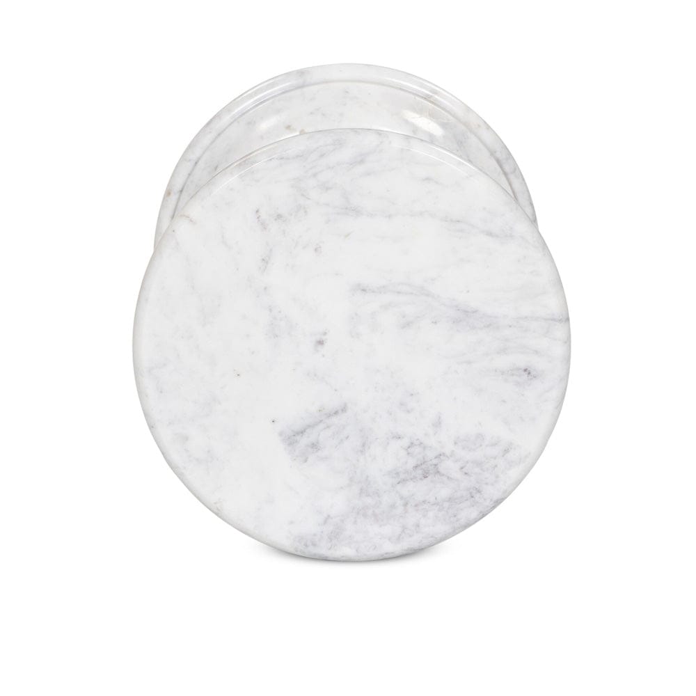 Four Hands - Cyprus End Table - Veined White Marble Solid - 241383-002 view 7