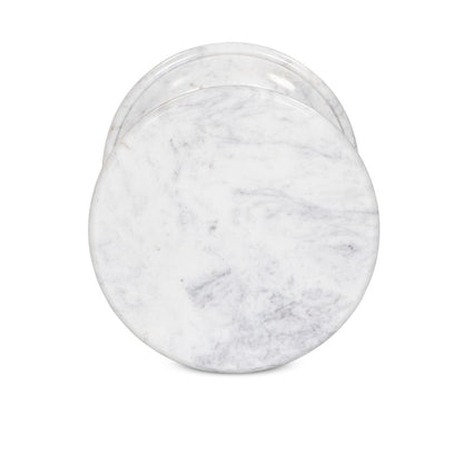 Four Hands - Cyprus End Table - Veined White Marble Solid - 241383-002 view 7