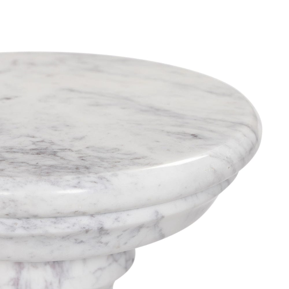 Four Hands - Cyprus End Table - Veined White Marble Solid - 241383-002 view 8