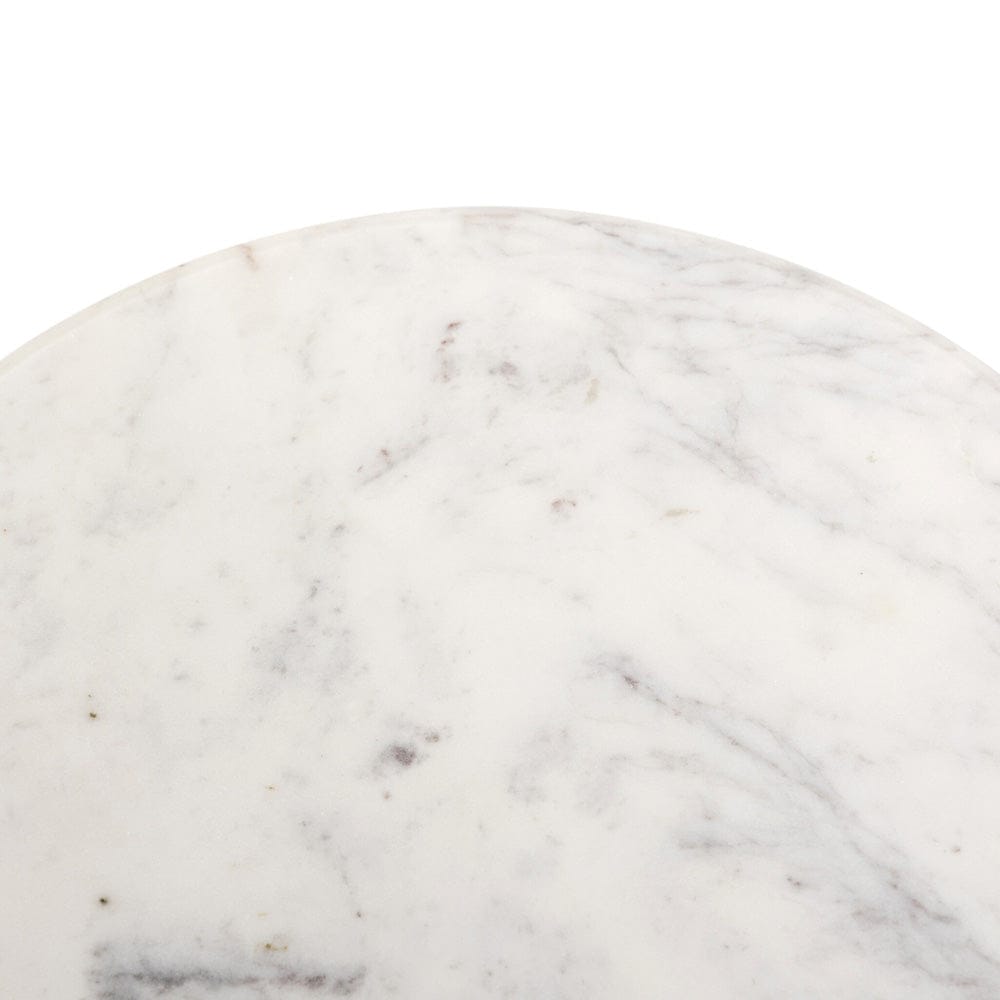 Four Hands - Cyprus End Table - Veined White Marble Solid - 241383-002 view 9