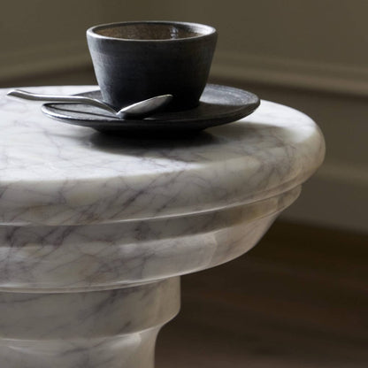 Four Hands - Cyprus End Table - Veined White Marble Solid - 241383-002 view 10