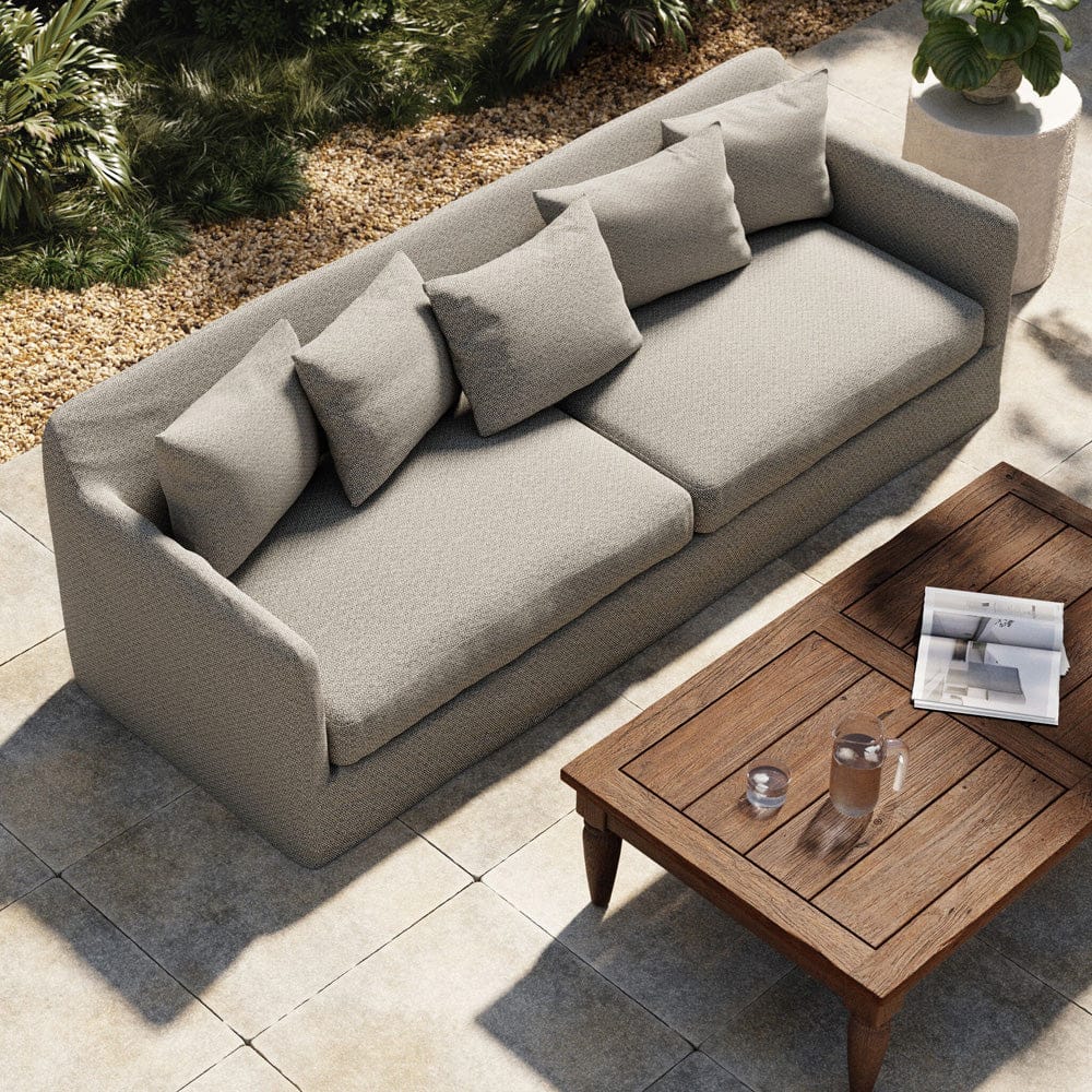 Four Hands - Dade Outdoor Slipcover Sofa - Faye Ash - 225073-002 view 4