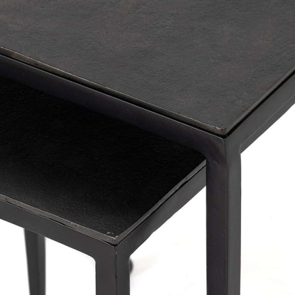 Four Hands - Dalston Nesting End Tables - Raw Black - 101650-003 veiw 4