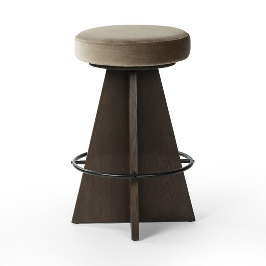 Four Hands - Damon Swivel Counter Stool - Sapphire Khaki - 240833-003 view 1