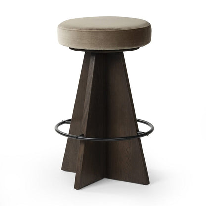 Four Hands - Damon Swivel Counter Stool - Sapphire Khaki - 240833-003 view 2