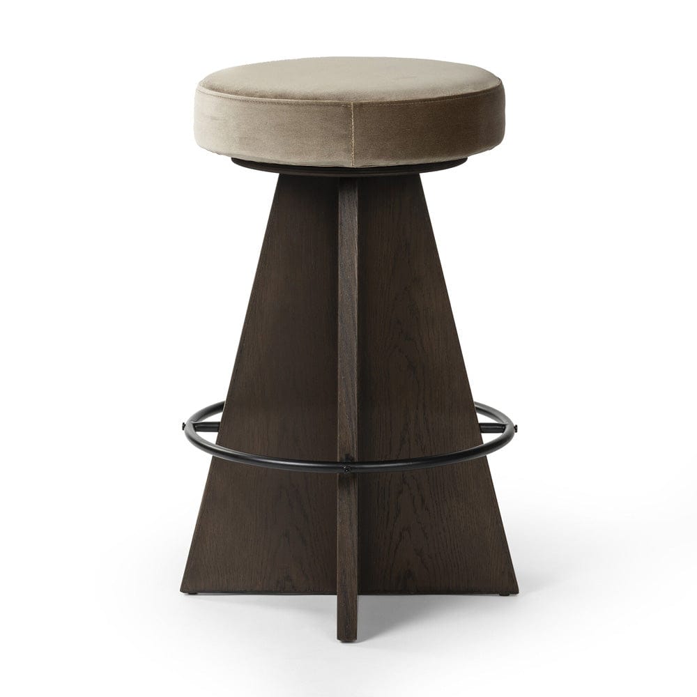 Four Hands - Damon Swivel Counter Stool - Sapphire Khaki - 240833-003 view 3