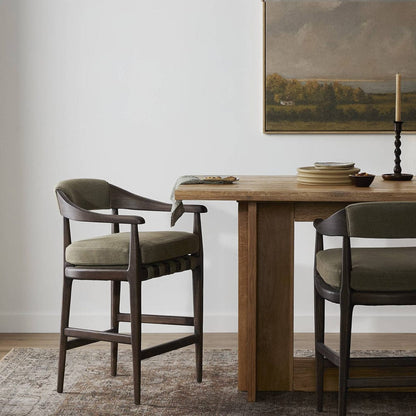 Four Hands - Dane Counter Stool - Broadway Olive - 246458-003 view 4