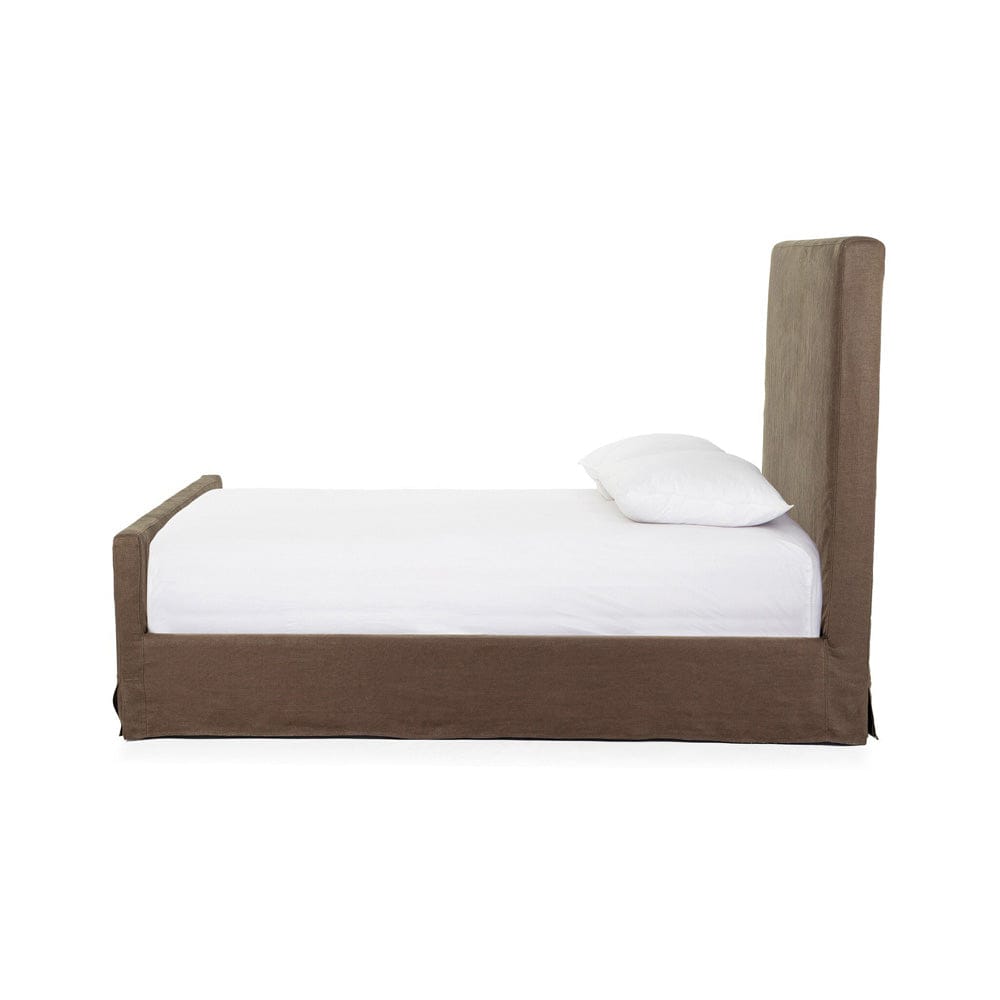 Four Hands - Daphne Slipcover Bed - Brussels Coffee - 234702-009 view 2