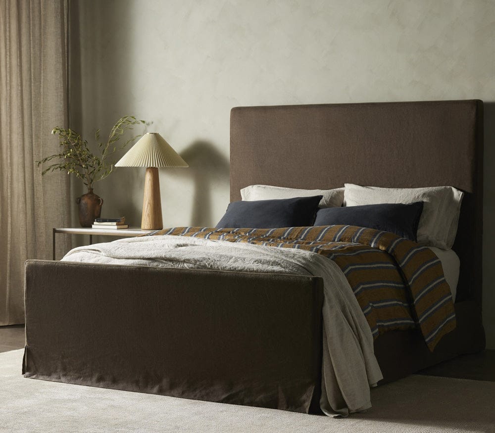 Four Hands - Daphne Slipcover Bed - Brussels Coffee - 234702-009 view 4
