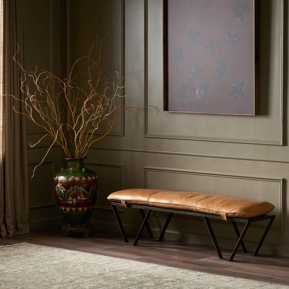 Four Hands - Darrow Bench - Palermo Cognac - 106189-009 veiw 9